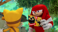 SB S1E45 Knuckles taunts Tails