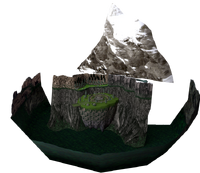 The Mystic Ruins Angel Island model in Sonic Adventure.
