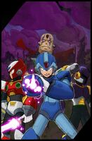 Mega Man X cover, raw.