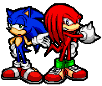 Sonic está teniendo problemas con Knuckles.