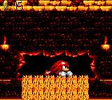 Knuckles using Glide in Sonic Blast