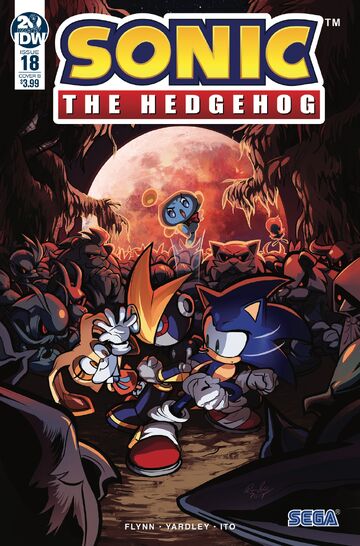 Sonic the Hedgehog 10 (IDW Publishing) Cover B by IdeaFan128 on