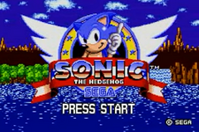 Sonic 1 GBA Title screen