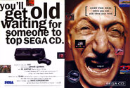 Publicidad estadounidense se Sega CD.