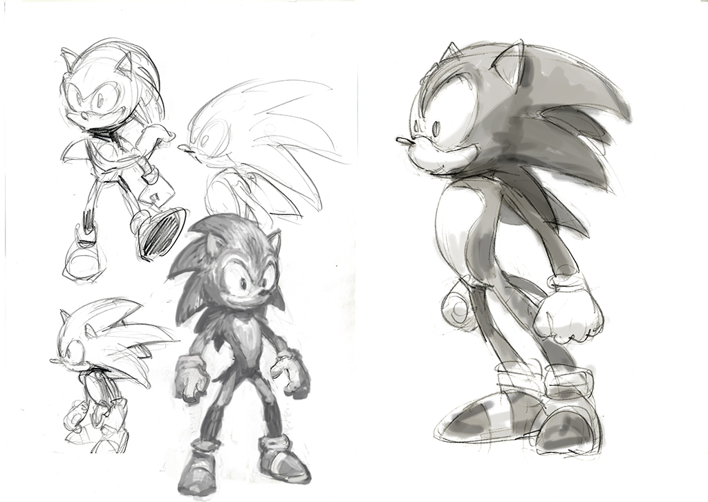 original sonic concept art