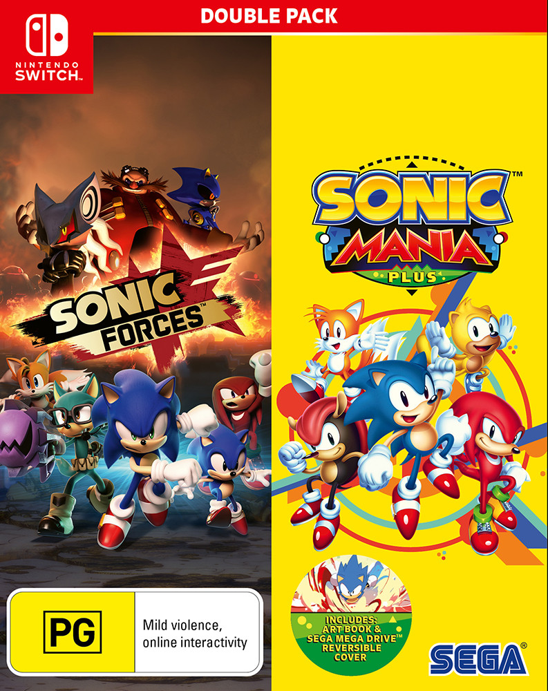 GTAGAMES - SWITCH . SONIC MANIA + TEAM SONIC RACING DOUBLE PACK . NOVO