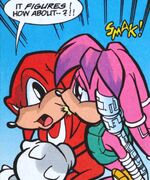 Knuckles and Julie-Su (Sonic X *Recolor*) by BerrystarLover on