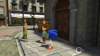 Lucia in Spagonia's Town Stage on the Xbox 360/PlayStation 3 version of Sonic Unleashed.