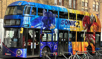 Sonic 2 movie promo bus S&K