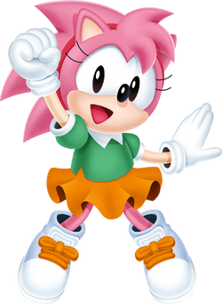 Amy Rose (1993) + Amy Rose (1998) + Sonic (1991) + Sonic (1998) ART :  r/SonicTheHedgehog