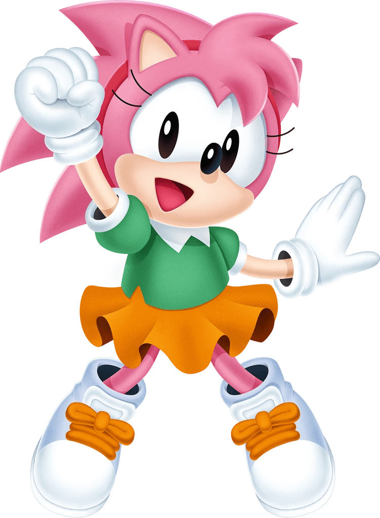 Amy Rose Sonic, o personagem de aventura Sonic do ouriço, quartzo