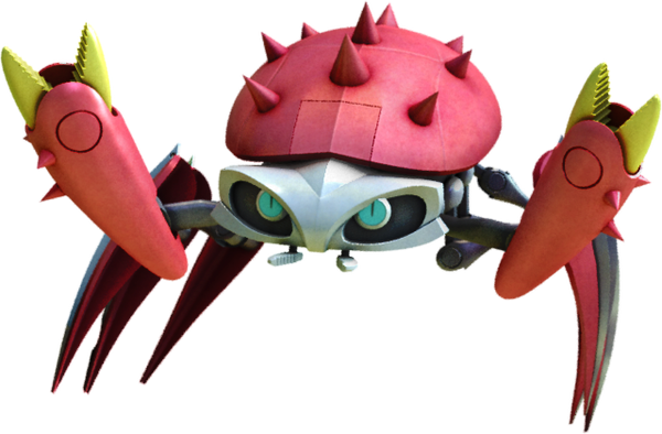 cartoon robot crab