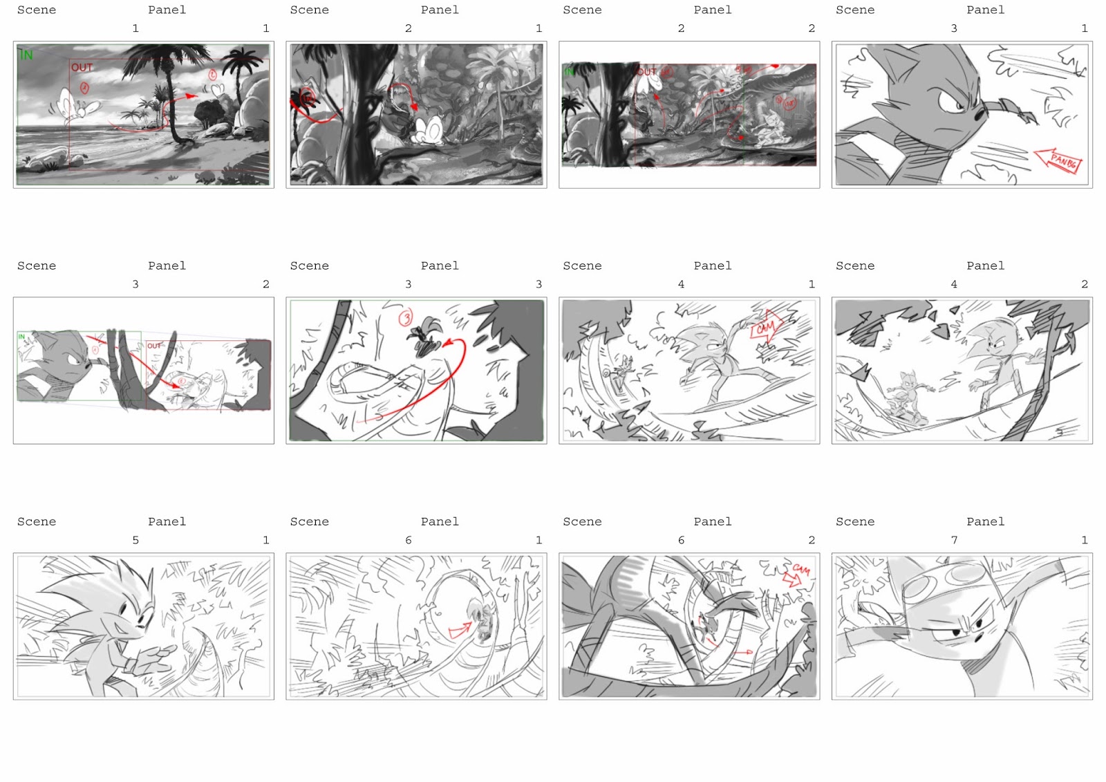 I saw some Sonic 3 Movie storyboard leaks on , seems pretty