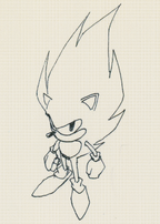 Concept artwork of Super Sonic