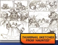 Thumbnail sketches from “Haunted”.