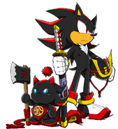 Shadow the Hedgehog y Dark Chao