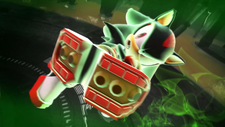 Shadow kicking while using his Air Shoes, from Shadow Generations.