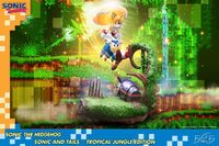 Sonic and Tails Tropical Jungle diorama by First 4 Figures