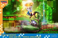 Sonic and Tails Tropical Jungle diorama by First 4 Figures