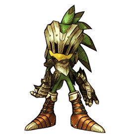 Sonic pose 97 from the official artwork set for #Sonic and the Black Knight  on #Wii.