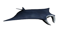 A Manta's model seen in Aquatic Base's background.