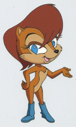 Sally's early design from the animated series.