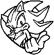 Shadow's Miiverse stamp from Mario & Sonic at the Rio 2016 Olympic Games