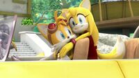 SB S1E40 Zooey hugs Tails