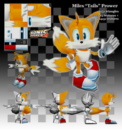 Polygon model of Miles "Tails" Prower. By Matt Osness.