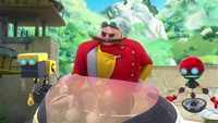 SB S1E13 Cubot Eggman Orbot threaten