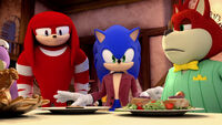 SB S1E05 Knuckles Sonic Fancy Gentleman