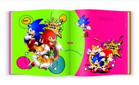 Sonic, Tails and Knuckles, from the Sonic the Hedgehog 25th Anniversary Art Book