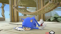 Awaken Sonic on the ground
