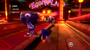 EF-XB2006 in Eggmanland's Town Stage in the 360/PS3 version of Sonic Unleashed.