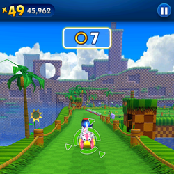 Green Hill Zone (Sonic Dash), Sonic Wiki Zone