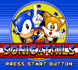 Титульний екран Sonic & Tails 2.