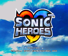 Sonic Heroes title screen