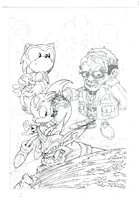 ArchieSonic65CoverRawandUncolored.jpeg (590 KB) Main cover, inked.