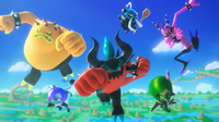 Zavok and the Deadly Six attacking.