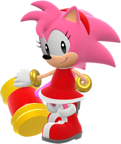 Sonic Amy Rose & Piko Piko Hammer Cursor - Cool Sonic Custom Cursor