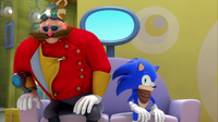 SB S1E41 Eggman Sonic awkward relationship