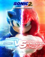 Sonic 2 Sonic vs Knuckles poster