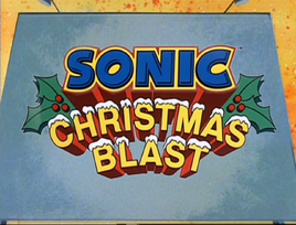Sonic Christmas Blast title screen