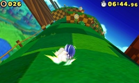Spin Dash in 3D gameplay