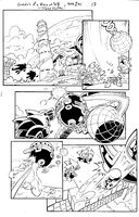 Page thirteen inks. Pencils by Tracy Yardley. Inks by Terry Austin.