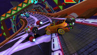 ChuPea with the ChuChu Rocket in Rocky-Coaster.