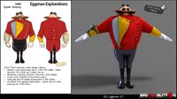 The finalized model of Dr. Eggman