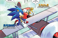 Sonic and Tails in the Tornado, from .