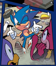 IDW1 Sonic saves civilians