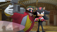 SB S1E52 Eggman Shadow selfie